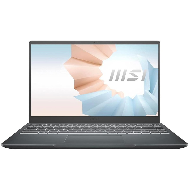 MSI 微星 现代 14 专业笔记本电脑:14 英寸 IPS 级超薄边框显示屏,Intel Core i5-1135G7,Intel Iris Xe,8GB RAM,512GB NVMe SSD,Win10,碳灰色 (B11MO-207)